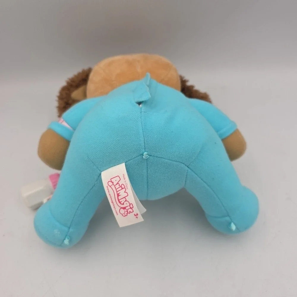 AniMagic Puppy Dog Plush Makes Baby Sounds With Bottle Rare
